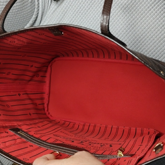 ,❌❌SOLD❌Authentic Louis Vuitton even never full MM LV tote bag brown - Picture 16 of 17